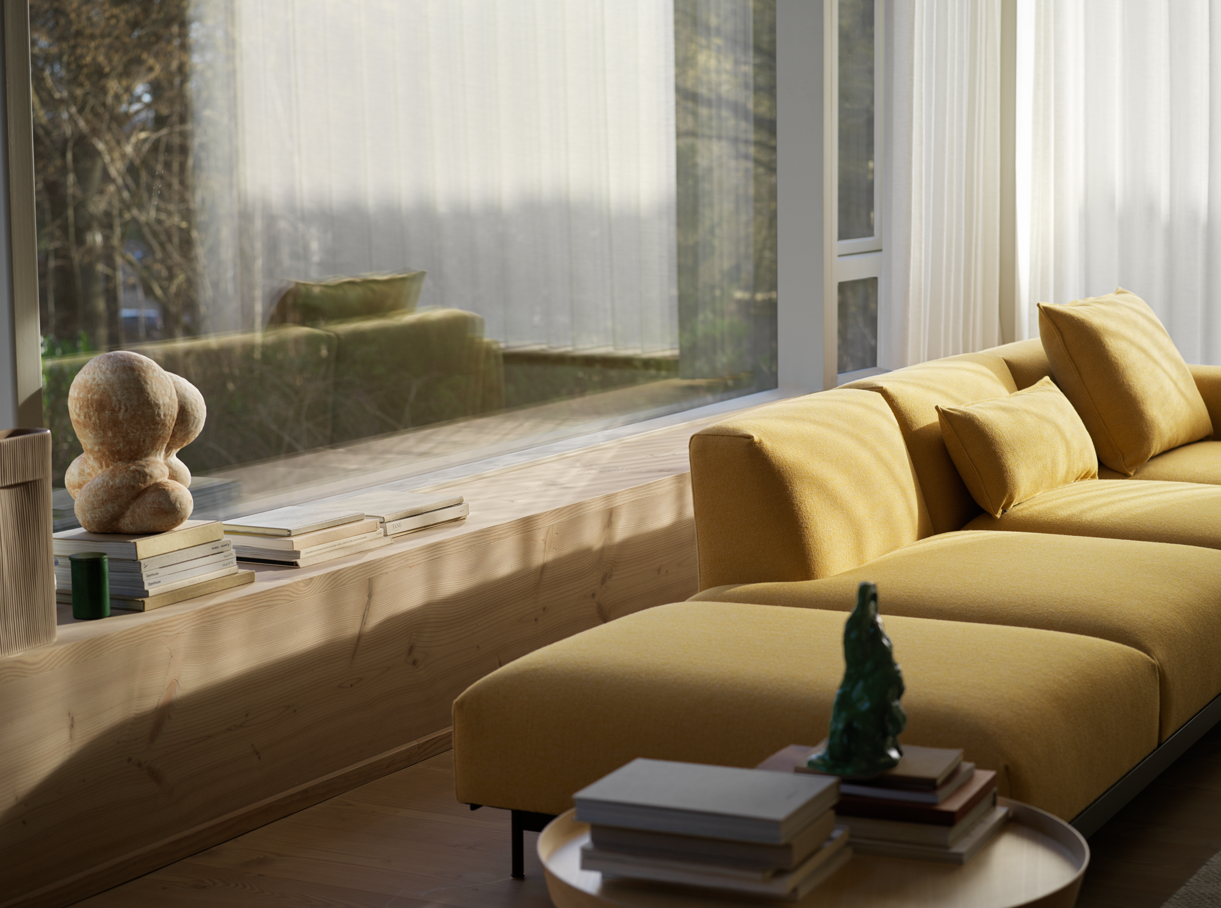 In Situ 4-seater configuration 2 in Hallingdal 407 - Around Coffee Table L in Ash