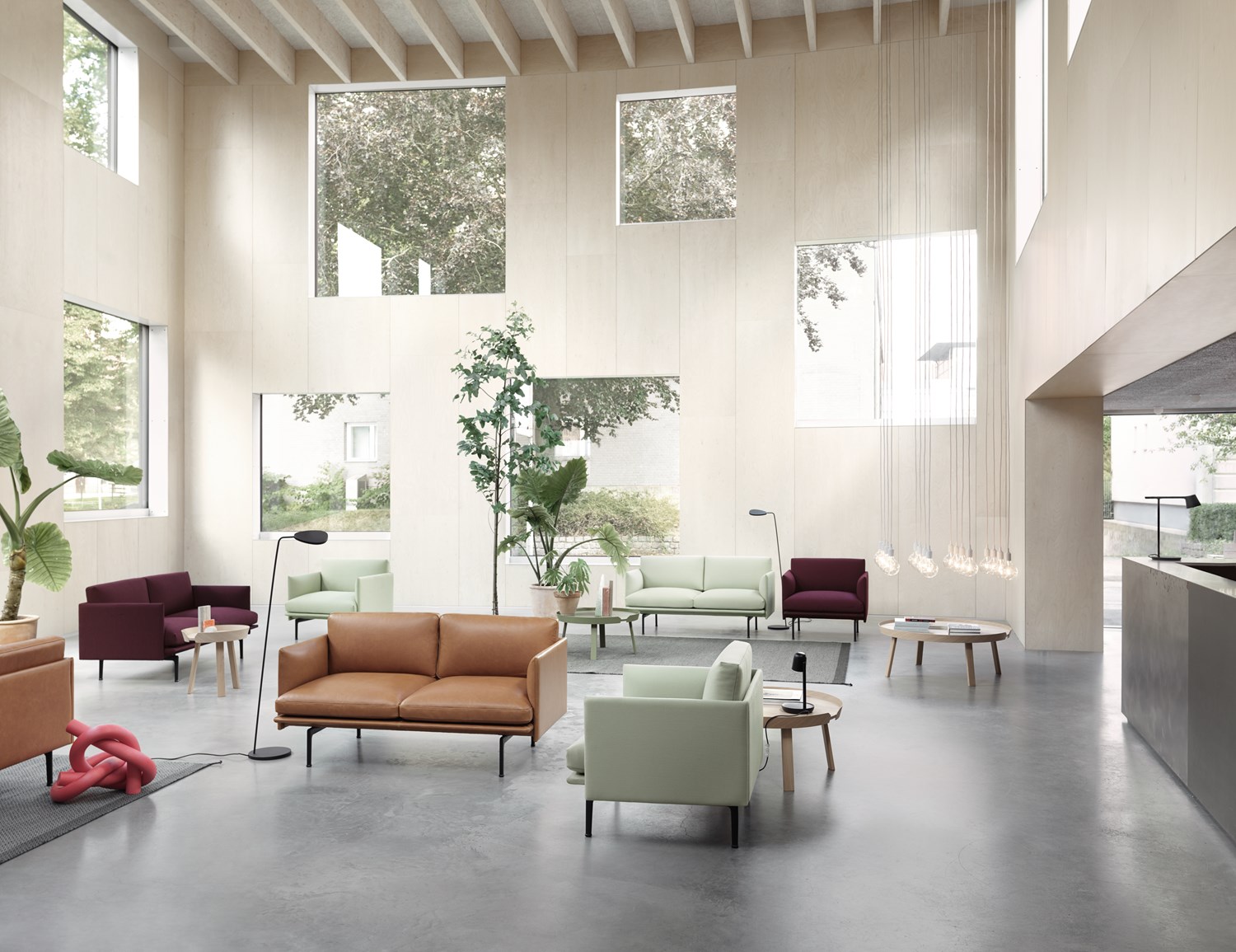 Outline-studio-around-e27-chandelier-leaf-floor-lamp-focus-lamp-ply-rug